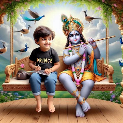 Krishna Janmashtami celebrations ai photo editing