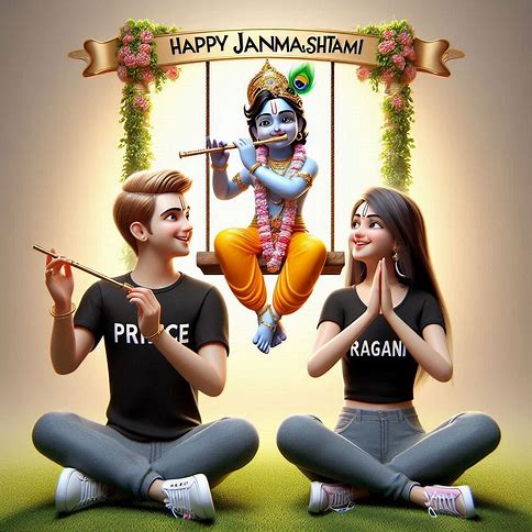 Krishna Janmashtami celebrations ai photo editing prompt