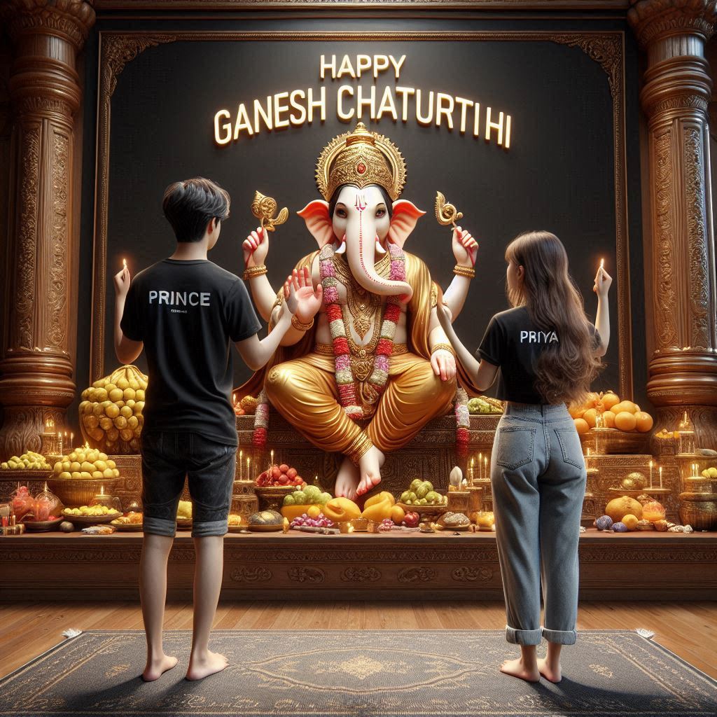 Happy ganesh chaturthi ai photo prince Digital Hub 